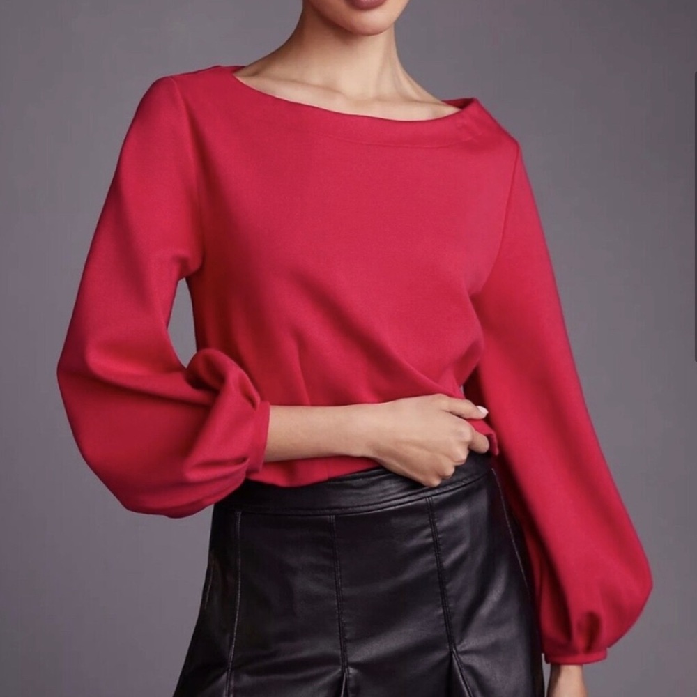Anthropologie Maeve Corset Back Sweatshirt